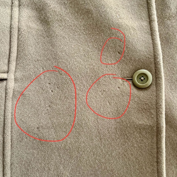 L. L. Bean Early 2000s Vintage Classic Wool Pea Coat Camel Women's 14 - Picture 11 of 11